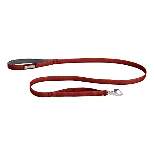 Ruffwear, Front Range Dog Leash, 5 ft Lead with Padded Handle for Everyday Walking, Red Clay