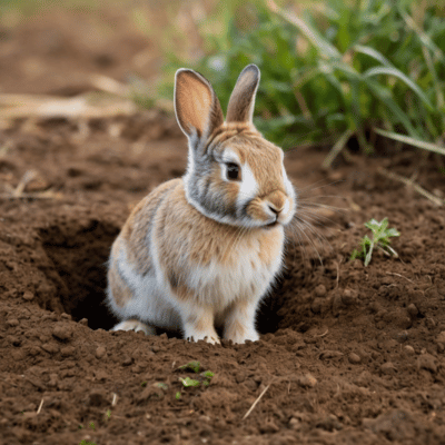 Rabbit digging