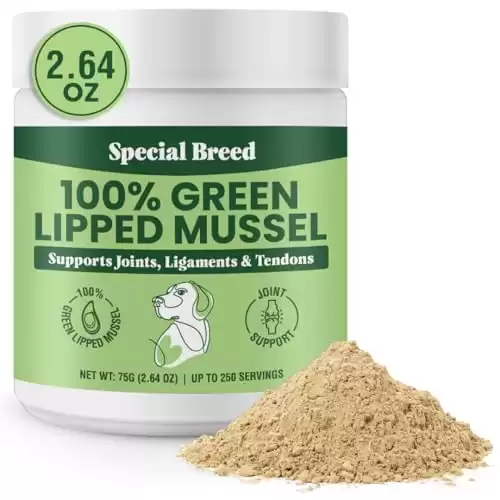 Green Lipped Mussels for Dogs & Cats (75 Grams, Up to 250 Servings)